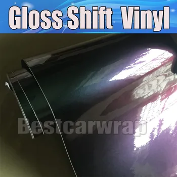 

Blue to Purple Gloss Shift CAR Wrap Vinyl With Air Bubble Free Luxury Vehicle Graphics styling Flip flop PROTWRAPS 1.52x20m/Roll