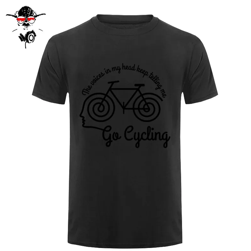 Voices In My Head Cyclinger Мужская футболка RLTW футболка Cycle Cyclinger Bicycle день рождения базовые модели футболка с принтом Летняя Повседневная
