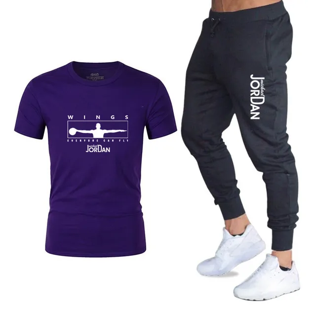 purple jordan tracksuit