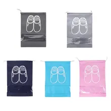 Non-woven Drawstring Harness Pocket Travel Shoes Storage Bag Window Shoe Boots Travel Dustproof Bag Household