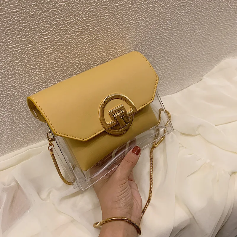 

Summer Transparent Jelly Bag Crossbody Bags For Women 2019 Quality PVC Luxury Handbags Designer Ladies Beach Clear Shoulder Bag