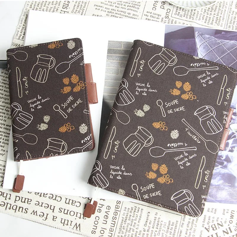 

The Coffee Theme Hobonichi Style Cloth Cover A5 A6 Suit For Standard A5/A6 Fitted Book