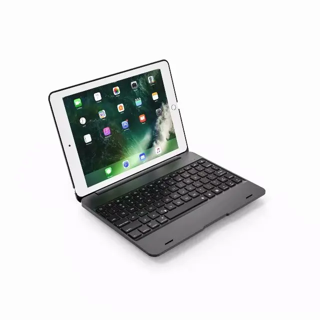 New Wireless Coque for iPad Air 2 Cover with Keyboard 9.7'' A1566 A1567 Bluetooth PVC for Apple iPad Air 2 Keyboard Case (3)
