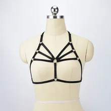 Регулируемый Средства ухода за кожей жгут Растениеводство Топ бондаж Для женщин открытым грудной клетки Бюстгальтер Эротическое белье Связывание 90-х Средства ухода за кожей костюм o0527