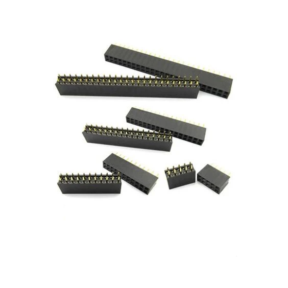 

2.54mm Double Row Female 2~40P Breakaway PCB Board Pin Header socket Connector Pinheader 2*2/3/4/6/10/12/16/20/40Pin For Arduino