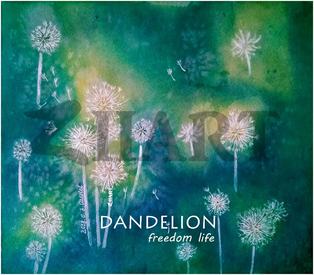 Dandelion Seeds Freedom life Taraxacum Green plant 