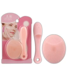 Горячее предложение! Распродажа! Портативное Силиконовое мини-очищающее средство для лица, 4 цвета, косметическая машина для чистки лица, стиральная машина, Массажная щетка