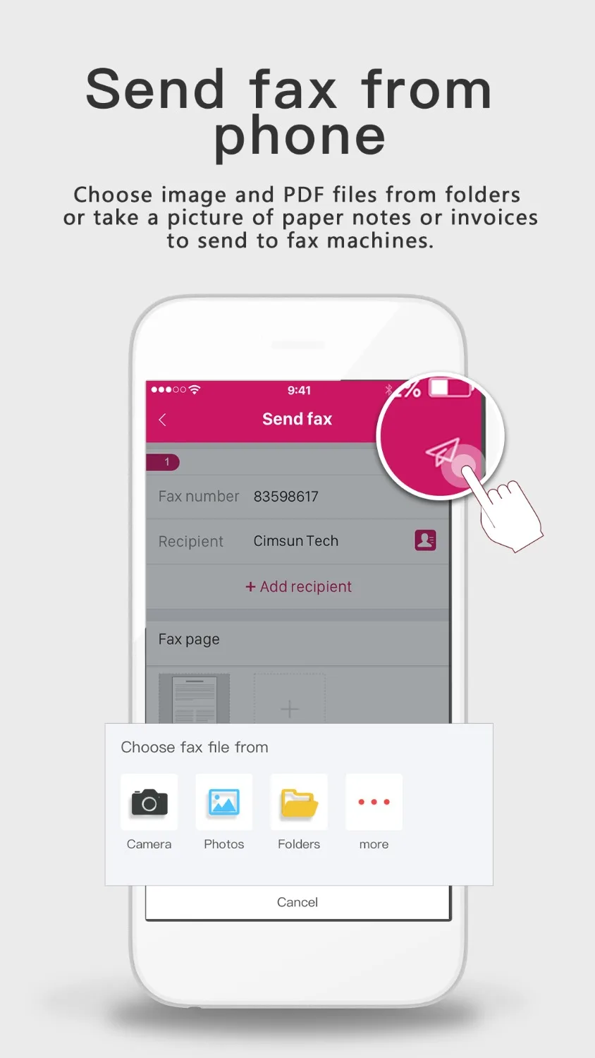 CimFAX H5S Fax Server Fax2email V.34 Fax from PC to Machines/Server/Client/Online 100 Users 8GB storage