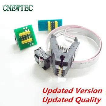 

New version SOIC8 SOP8 clip Test Clip For EEPROM 93CXX / 25CXX / 24CXX in-circuit programming+2 adapters