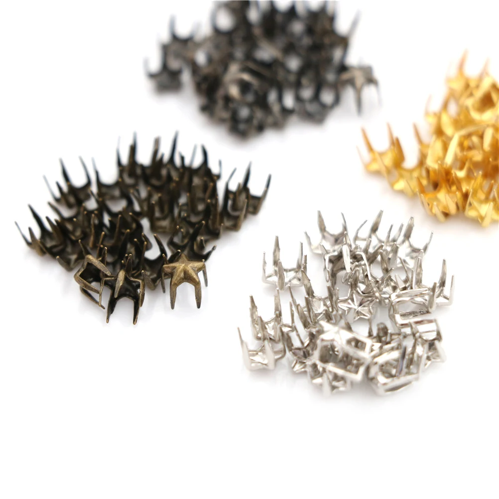 

100pcs Star Shape Doll Clothes Diy Buckles 5mm Super Mini Pentagram Buckle Doll Accessories Whosesale