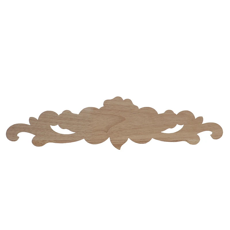 The Unpainted Wood Carving Stamp Applique Decorative Crafts Furniture Closet Door Frame Ornament Crafts Resin Crafts Wooden Figurine Crafts Glass Fruit Pendants