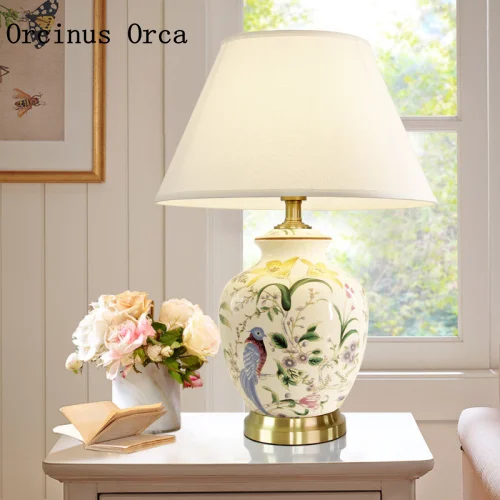 4 color Night Lights LED Hangable Birdcage Table Desk Bedside Lamp Home Decor AO