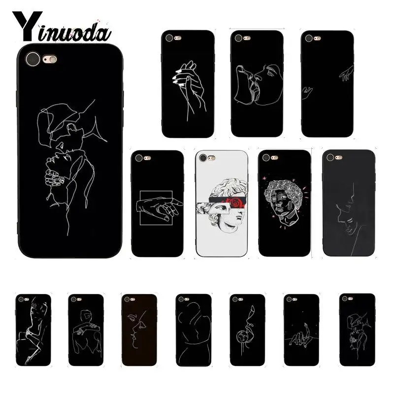 Силиконовый чехол Yinuoda для iPhone 8 7 6 6S 6Plus X XS MAX 5 5S SE XR Fundas Capa 11 pro max | Мобильные