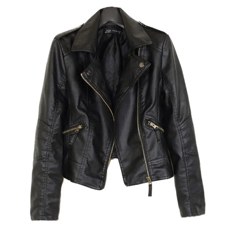 

HEE GRAND Plus size 4XL PU Jackets Women Autumn Bomber Jacket 2019 Winter Flocking Faux Leather Outwears Windproof Coats WWP218