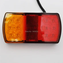 12V LED tail rear Dim brake stope Indicator turn signal Trailer Light lamp Kit Parts Replacement Bus RV Boat Tow Truck Towing