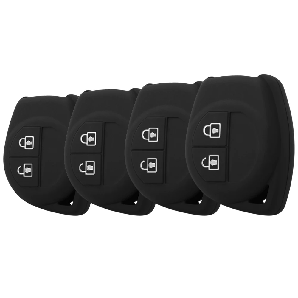 

2 Buttons Silicone Car Key Cover Case For SUZUKI SX4 SWIFT LIANA VITARA JIMNY ALTO IGNIS ESTEEM Remote Protector Holder