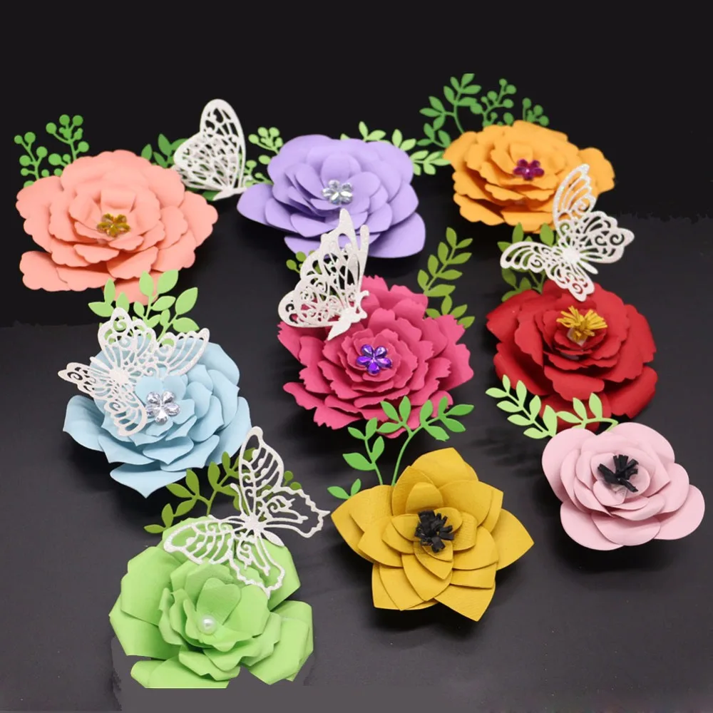 9 Types Flower Metal Die Cutting Dies For DIY Scrapbooking Photo Album