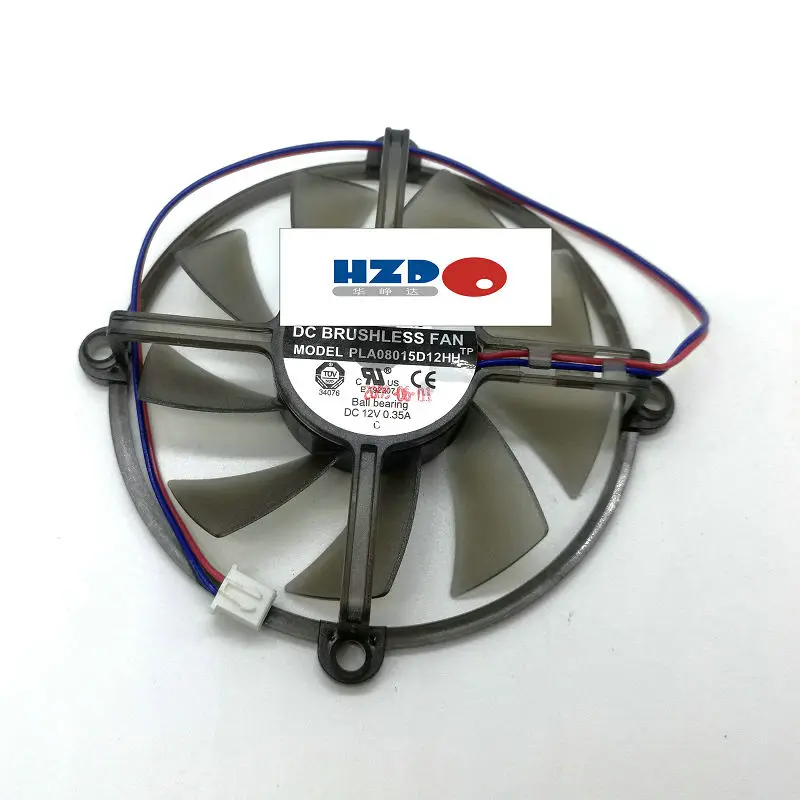 

HZDO PLA08015D12HH 12V 0.35A PLA07015D12HH cooler fan For HD 4830 GTS450 Graphics card cooling GTS250 9600GT PLA08015B12HH