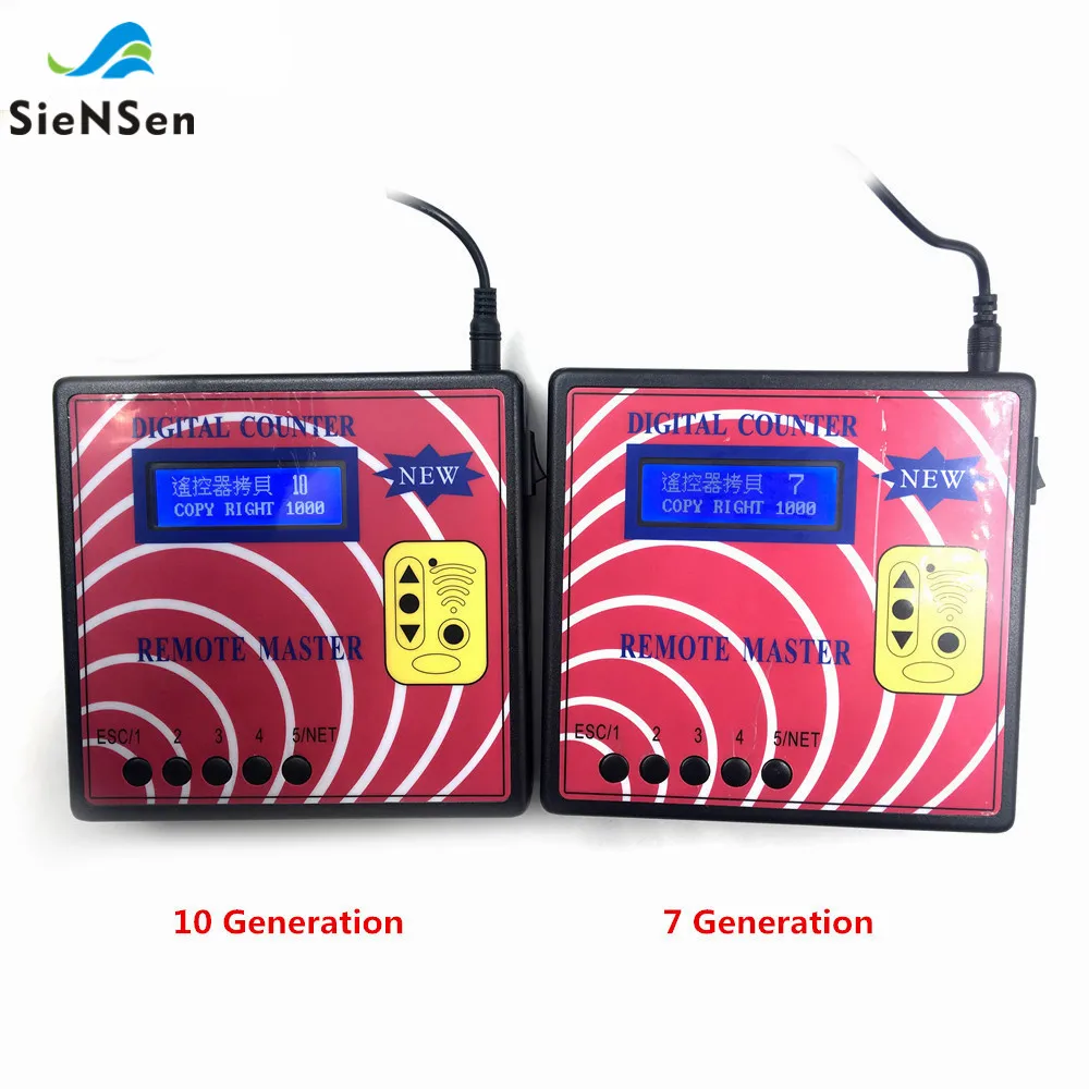 

SieNSen 10th Generation Newest Screen Wireless Digital Counter Remote Master Frequency Tester Fixed/Rolling Code Copying Tool