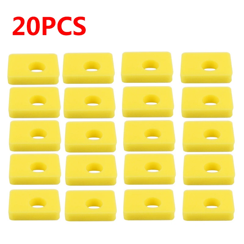

20pcs Foam Air Filter Lawn Mower Engine Parts Set Yellow For Oregon Stens Motor