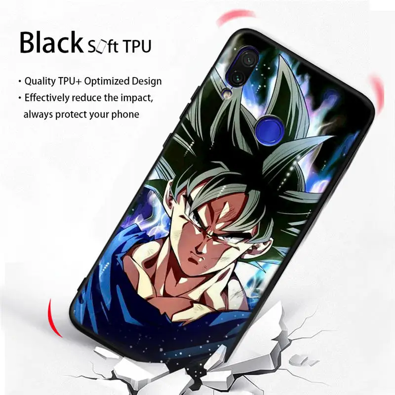 Силиконовый чехол для Xiao mi Red mi Note 7 6 Pro 6A 5A Prime mi A1 5X A2 Lite 6X4X5 Plus Pocophone F1 чехол Dragon Ball Z Goku