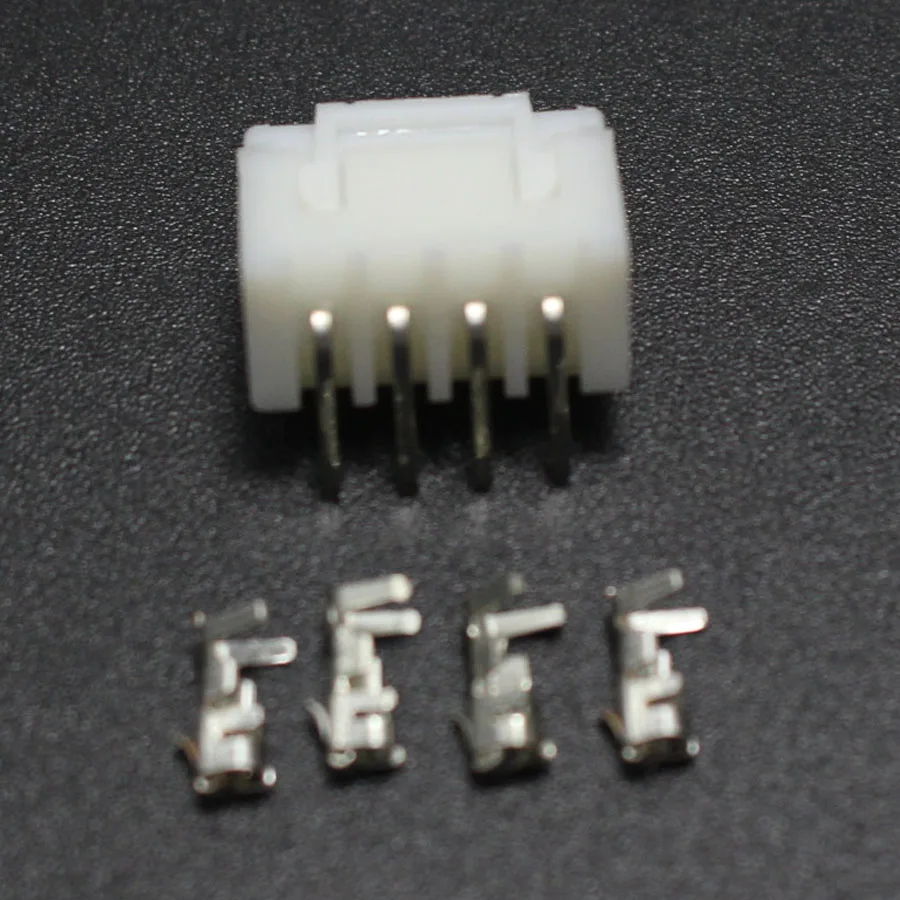50 комплектов XH2.54 4P разъем 2 54 мм 4Pin XH заголовок с прямым углом + Корпус терминал для