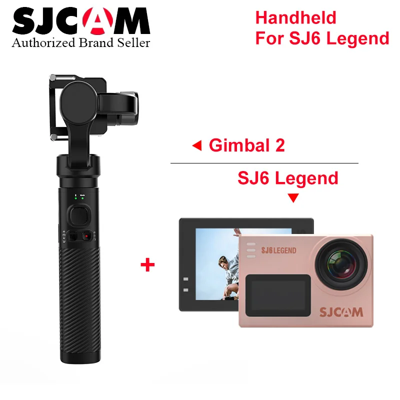 

SJCAM Sj6 Legend 4k Wifi action camera pro yi 4k mini camcorder with SJCAM SJ8 PRO SJ7 STAR Handheld Gimbal 2 3-Axis Stabilizer
