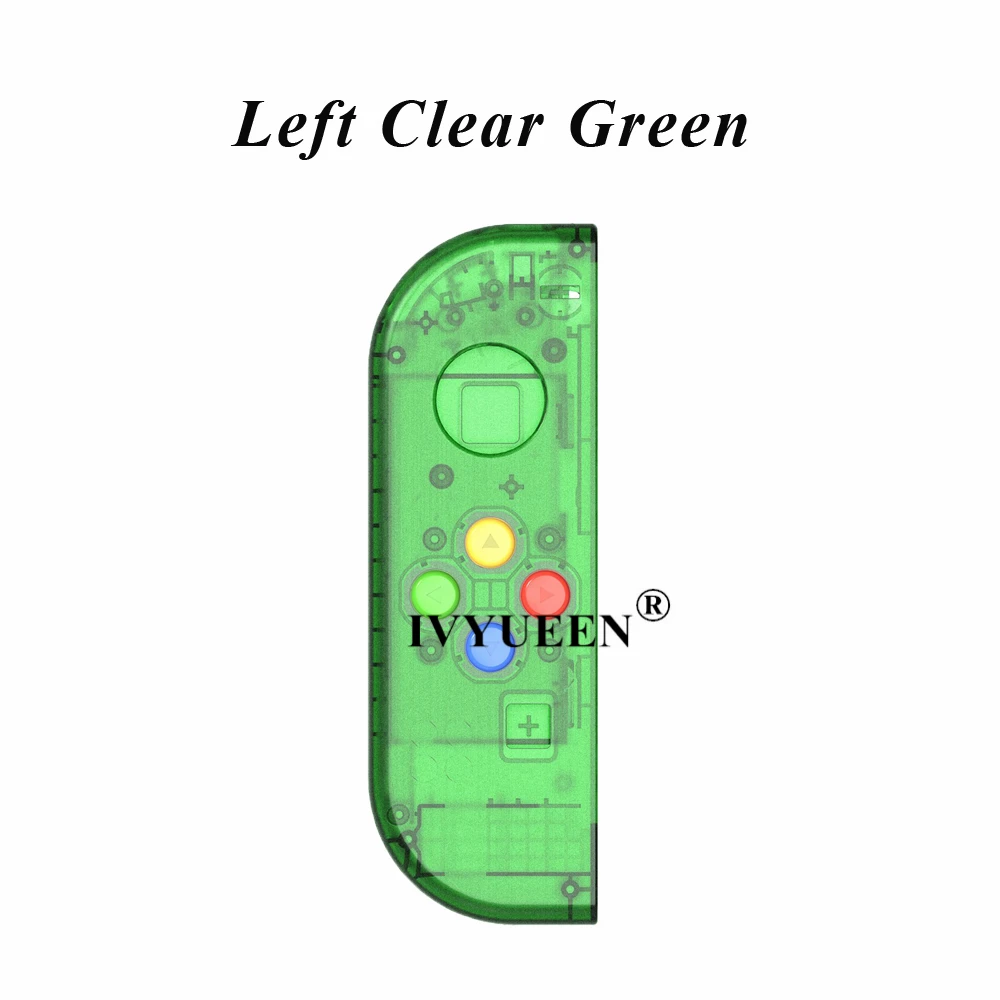 IVYUEEN для Joy Con, сменный корпус, прозрачный чехол, чехол для переключения, консоль Joy-Con с кнопками ABXY