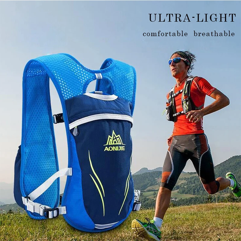 AONIJIE 5.5L Running Marathon Hydration Nylon Outdoor Running Bags Hiking Backpack Vest Marathon Cycling Backpack Rucksacks Pack AONIJIE 5.5L Running Marathon Hydration Nylon Outdoor Running Bags Hiking Backpack Vest Marathon Cycling Backpack Rucksacks Pack