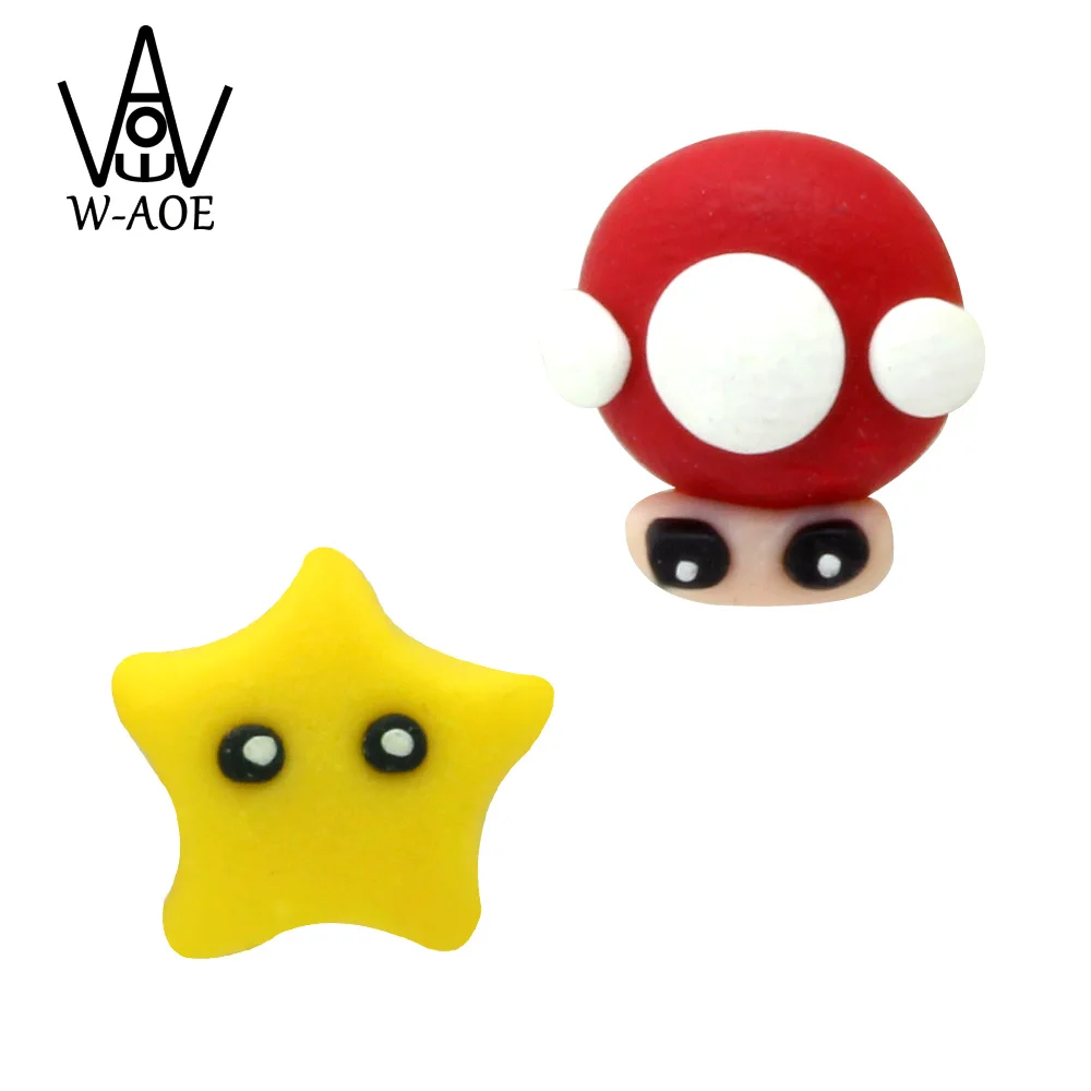2021 New Design Fashion Cartoon Cute Starfish Stud Earrings For Women Girl 100% Handmade Polymer Clay Animal Best Gift | Украшения и