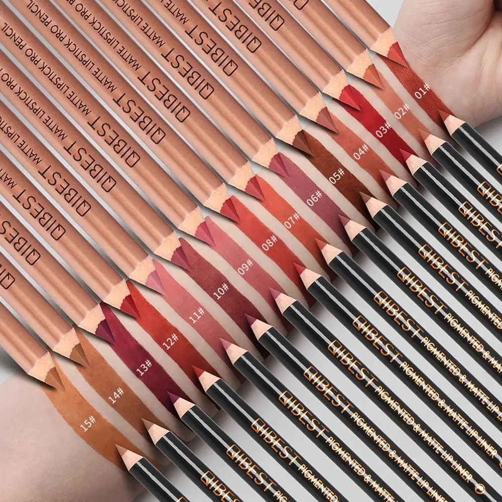 Natural Sexy Matte Lip Stick Lip liner Lip Liner Pencil Matt Lips liner Pen Set Makeup Tool Cosmetic
