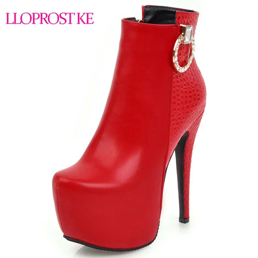 Lloprost ke Brand Designer Ankle Boots Side Zipper Winter Boots ...