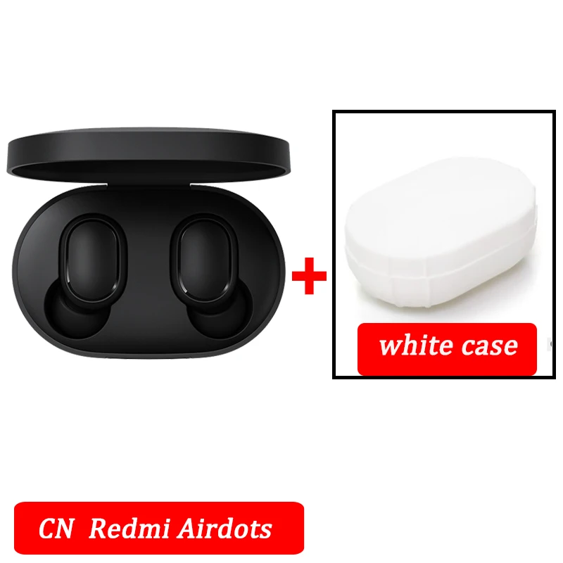 Xiaomi airdots Redmi Airdots TWS беспроводные наушники Голосовое управление Bluetooth 5,0 шумоподавление управление краном - Цвет: CN Add White Case