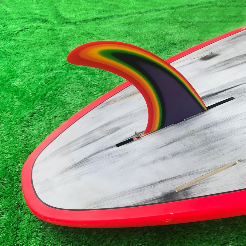 Многоцветный надувной мат для водной йоги Longboard Fin Fututre для серфинга