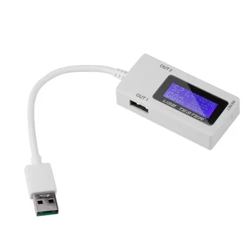 

Mini Dual USB Current Voltage Tester USB Ammeter Charging Tester Monitor USB Ports Digital Display DC 4-30V 0-5A 0-150W