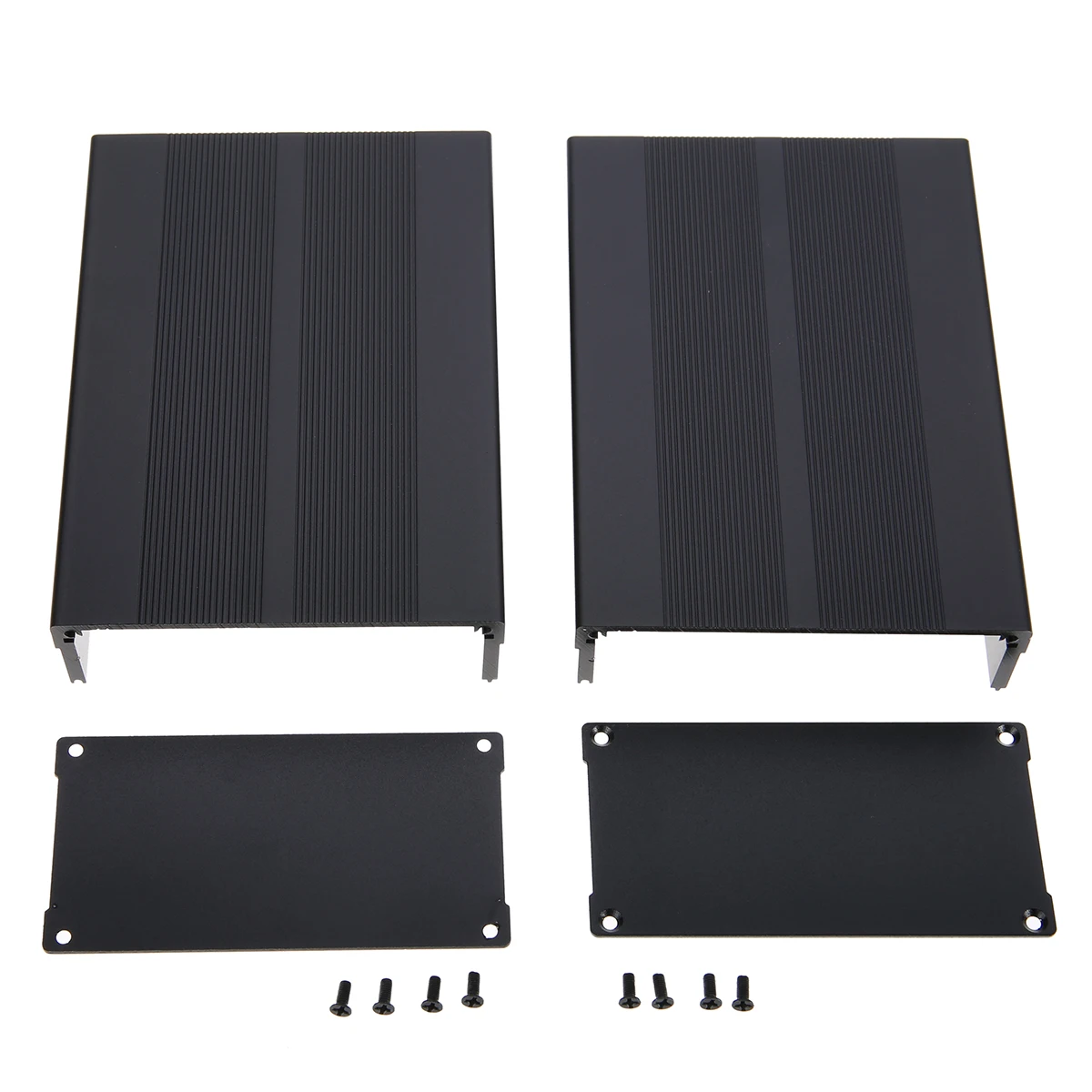 1pc Black Aluminum Enclosure Case Electronic Project Circuit Board PCB Instrument Box Mayitr 150x105x55mm