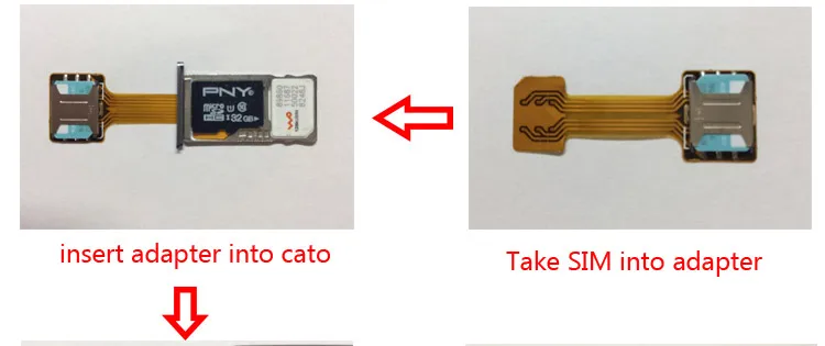 1 шт черный адаптер с двумя sim-картами для Android два 2 Nano SIM NANO-SD конвертер карт памяти для XIAOMI REDMI NOTE 3 4 3s PRO