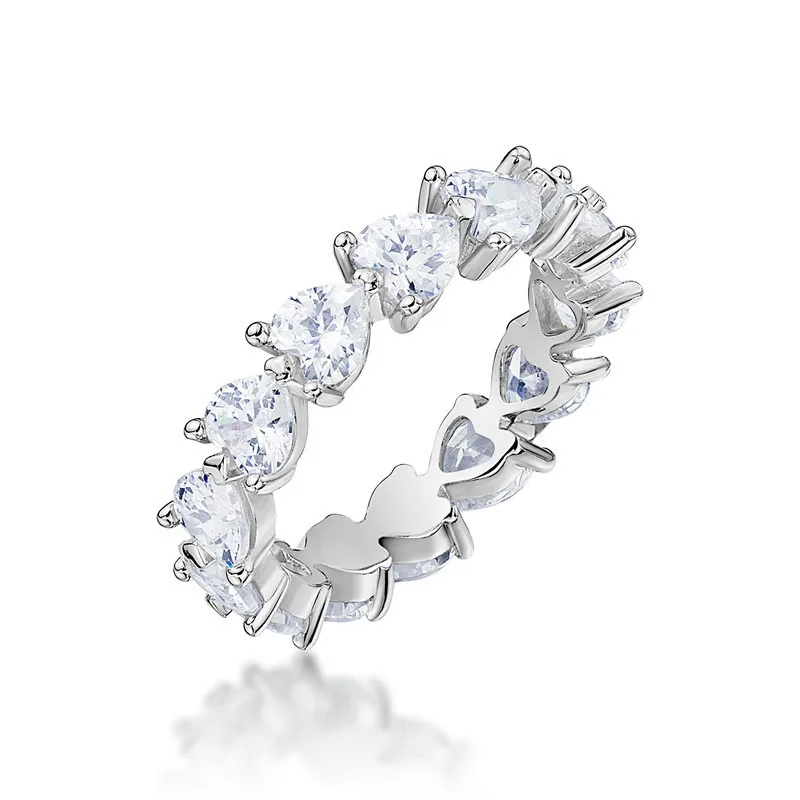 

NOT FAKE S925 Sterling Silver Ring SONA Diamond Luxury Fine Ring Unique Style Love Wedding Engagement