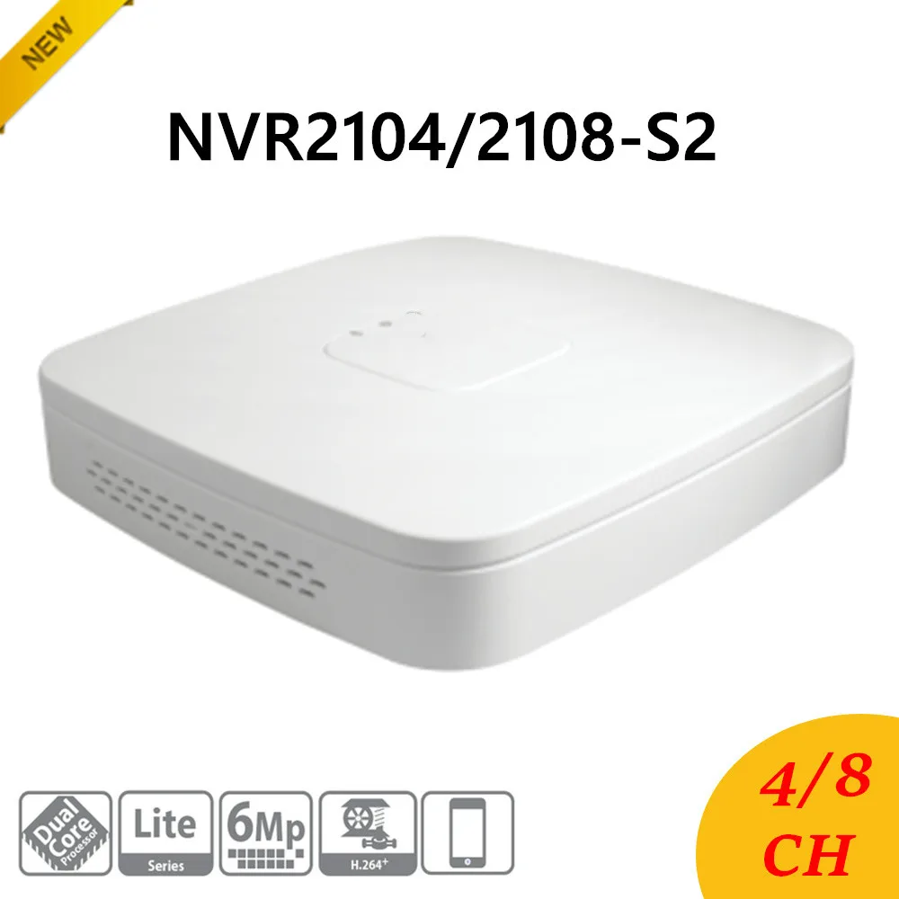 

New DH NVR2104-S2/NVR2108-S2 4/8 Channel Smart 1U Lite Network Video Recorder English Version H.264+/H.264 HD1080P Up to 6Mp