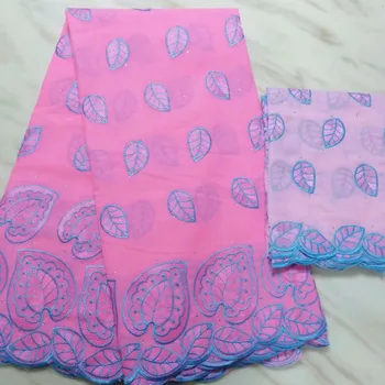 

High Quality nigerian swiss lace fabrics In Switzerland Cotton African Dry Cotton Lace Fabric Nigerian Man Voile Lace 5Yards