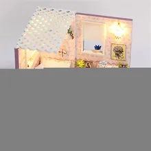 Gloomy Sunday DIY кукольный домик M-007 с мебельной легкой крышкой подарок кукольный домик детская развивающая игрушка подарок для взрослых Коллекция