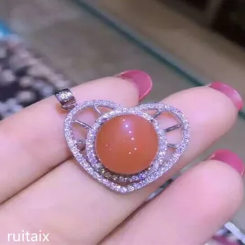 

KJJEAXCMY fine jewelry 925 pure silver inlaid with natural south red agate lady's ring jewelry life tree drop flowers ytre
