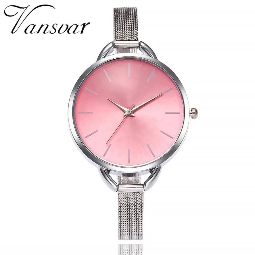 

Vansvar Top Luxury Brand Dress Watches Quartz Stainless Steel Band Strap Watch Analog Wrist Watch For Women montre femme #1115