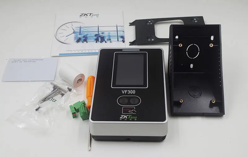ZK VF300 аппарат для распознавания лиц посетителей лица RF карты микс биометрическая посещаемость системы доступа к очищающее средство для лица для встроенный Ethernet