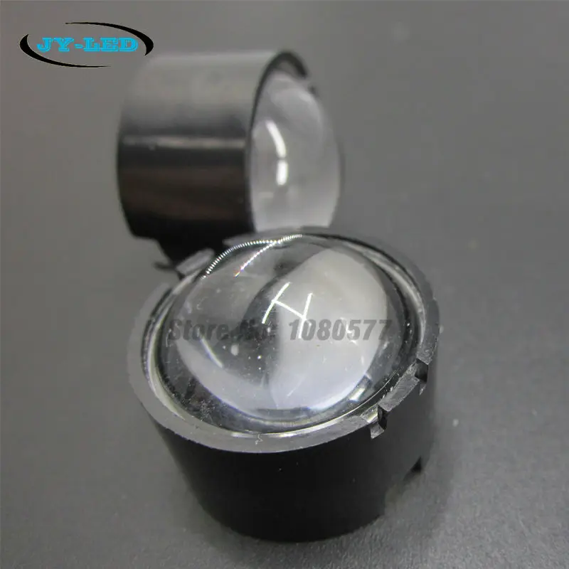 

50set Black Lens Holder + Semicircle Convex 23mm LED lens 60 Degree Optical Grade PMMA Lenses For Lens Reflector