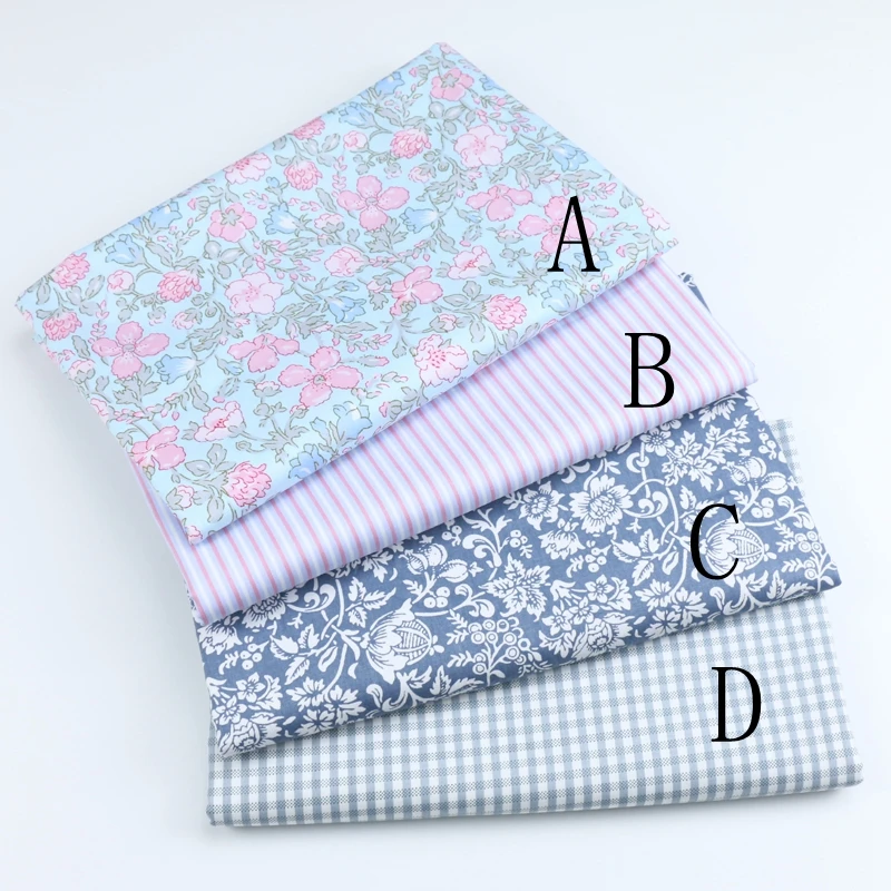 

Delicate 1meter X 160CM Fashion Flower 100% cotton Fabric Quilting Clothes Home Textile Bedding Sewing Doll Cloth DIY A15