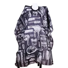 OSHIONER, профессиональная Водонепроницаемая накидка для укладки волос, нейлоновая, для стрижки волос, для салона, с узором, ткань, платье для парикмахера, фартук с застежкой