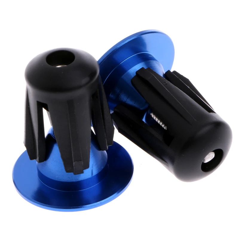 1Pair Aluminum Alloy Cycling Durable alloy handlebar For MTB Road Bike Bicycle Aluminum Handlebar Grips Handle Bar Cap End Plugs