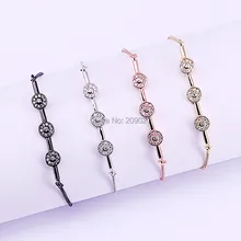 10 шт Дизайн смешанный цвет микро проложить кубический цирконий соединитель браслет для женщин вечерние ювелирные изделия