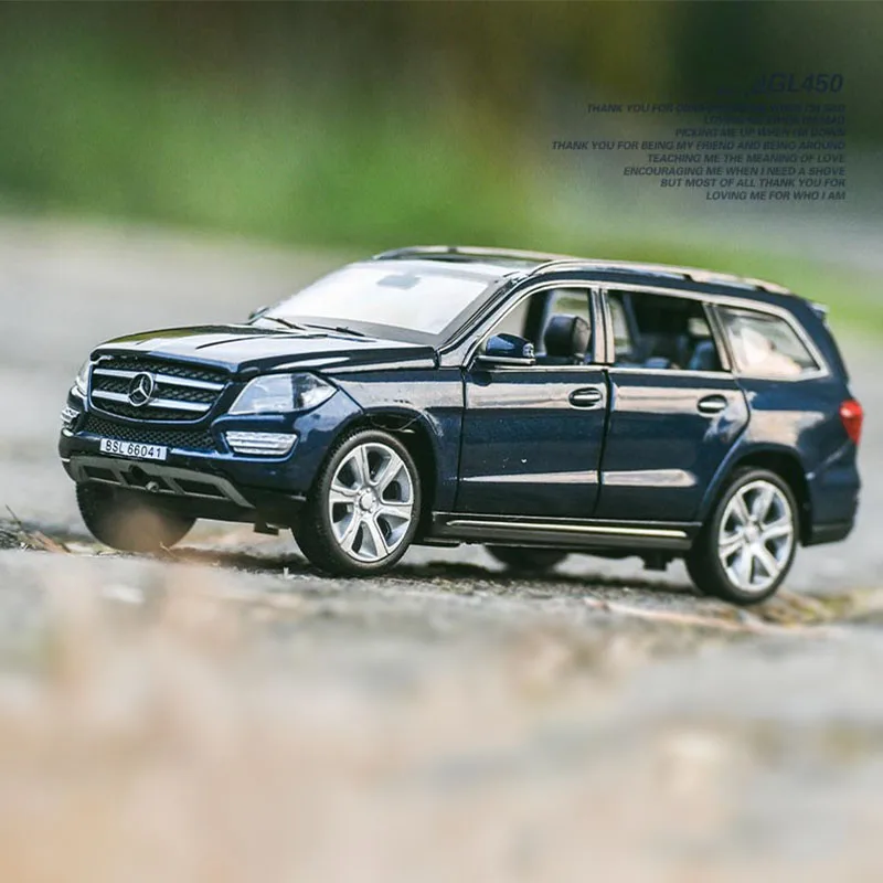 

1:32 Benz GL450 Car model toy metallic material 6-wheeled off-road vehicle Sound and light pull back Toy model car decoration